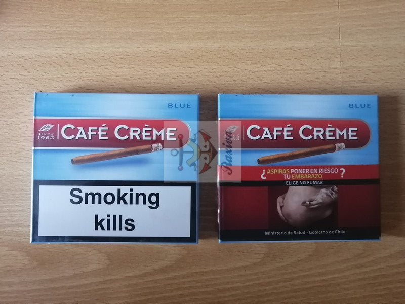 CAJA 10 PURITOS CAFE CREME BLUE