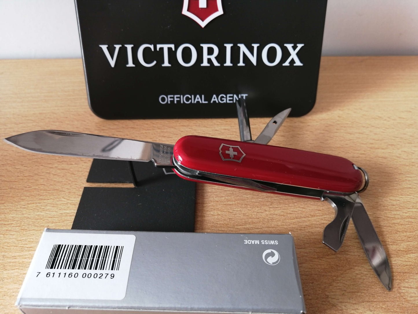 NAVAJA TINKER PEQUEÑO 84 MM 12 FUNCIONES ROJA