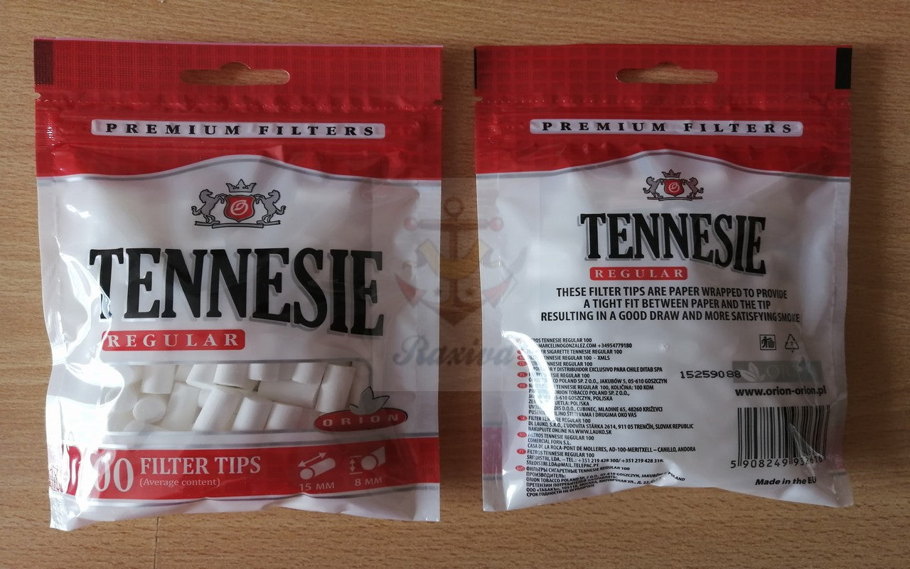 FILTROS TENNESIE REGULAR X 100 UNIDADES