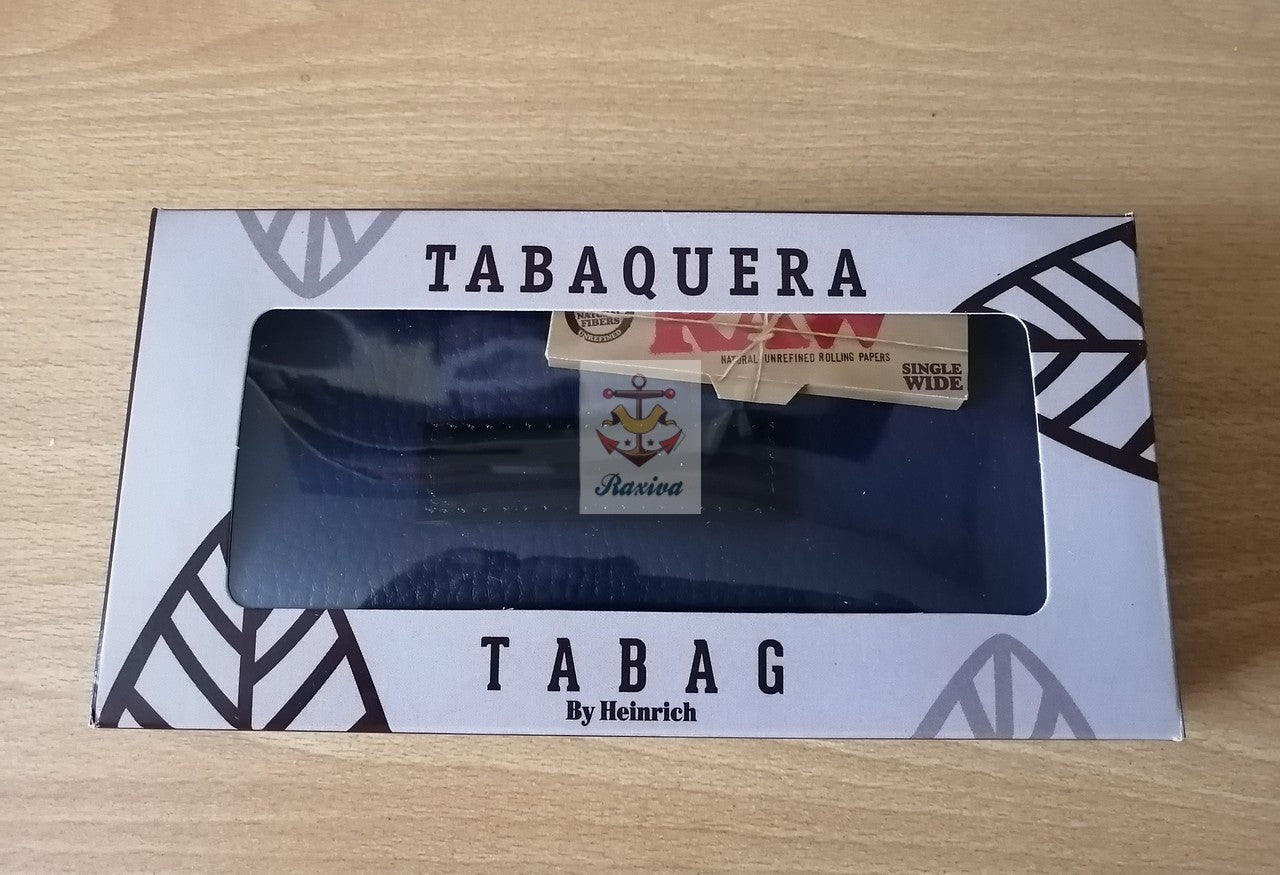 TABAQUERA ECOCUERO AZUL