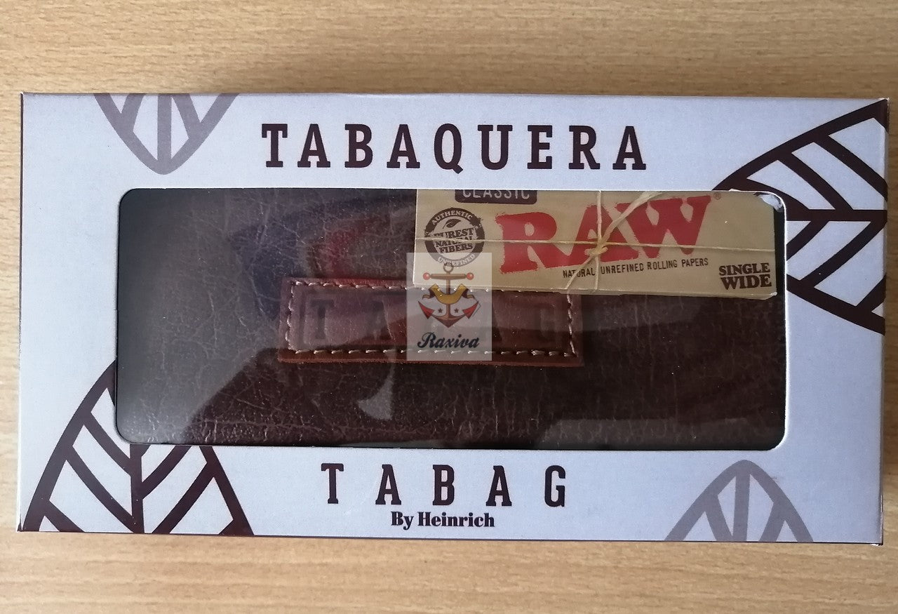 TABAQUERA ECOCUERO CAFE OSCURO