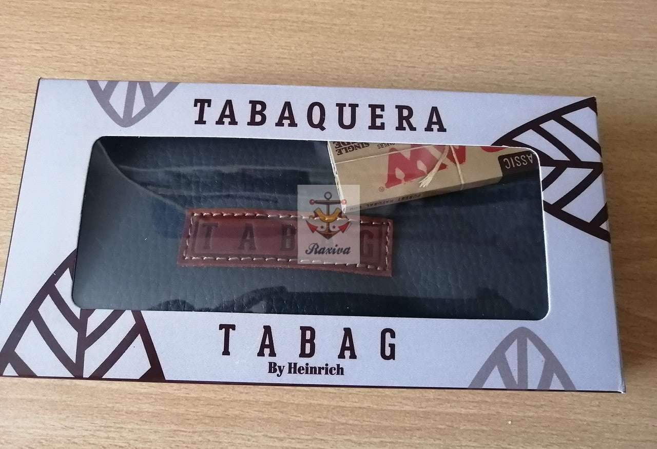 TABAQUERA ECOCUERO GRIS