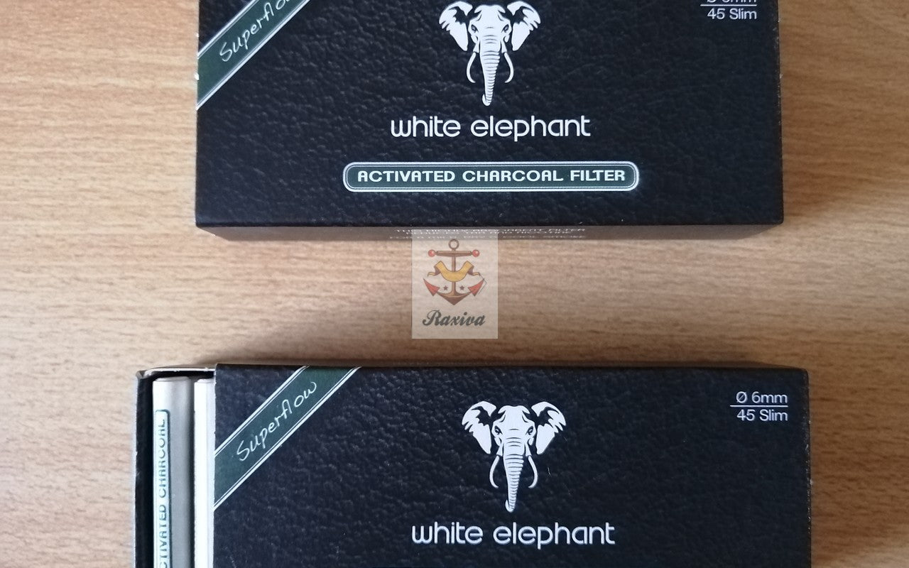 CAJA FILTROS ELEPHANT 6MM CARBON ACTIVO (45 UNIDADES)