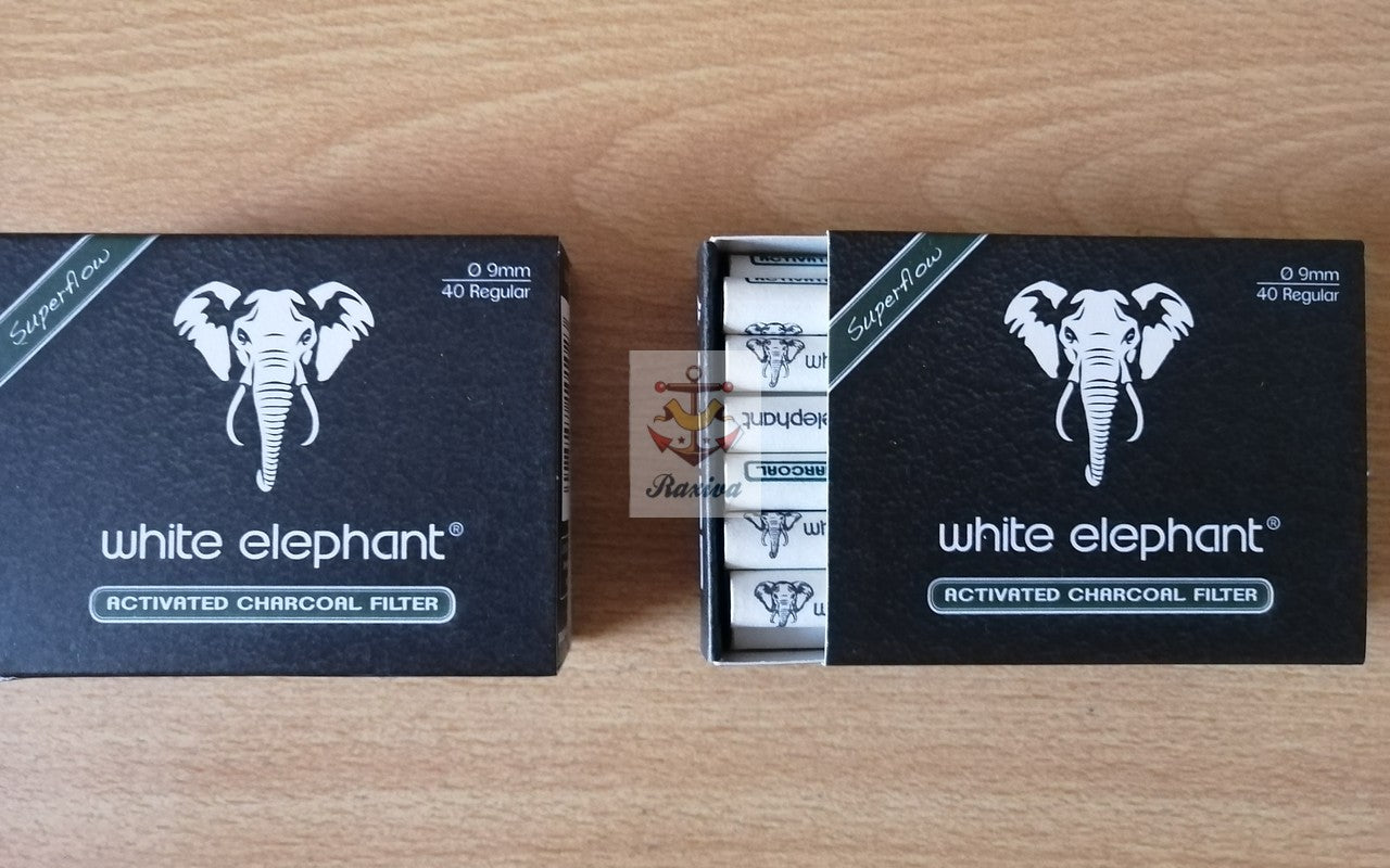 CAJA FILTROS ELEPHANT CARBON ACTIVO 9mm (40 UNIDADES)