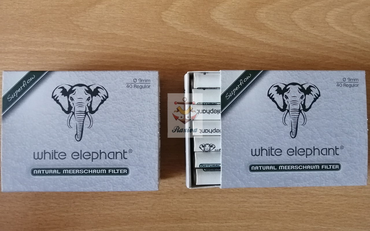 CAJA FILTROS ELEPHANT NATURAL 9MM (40 UNIDADES)
