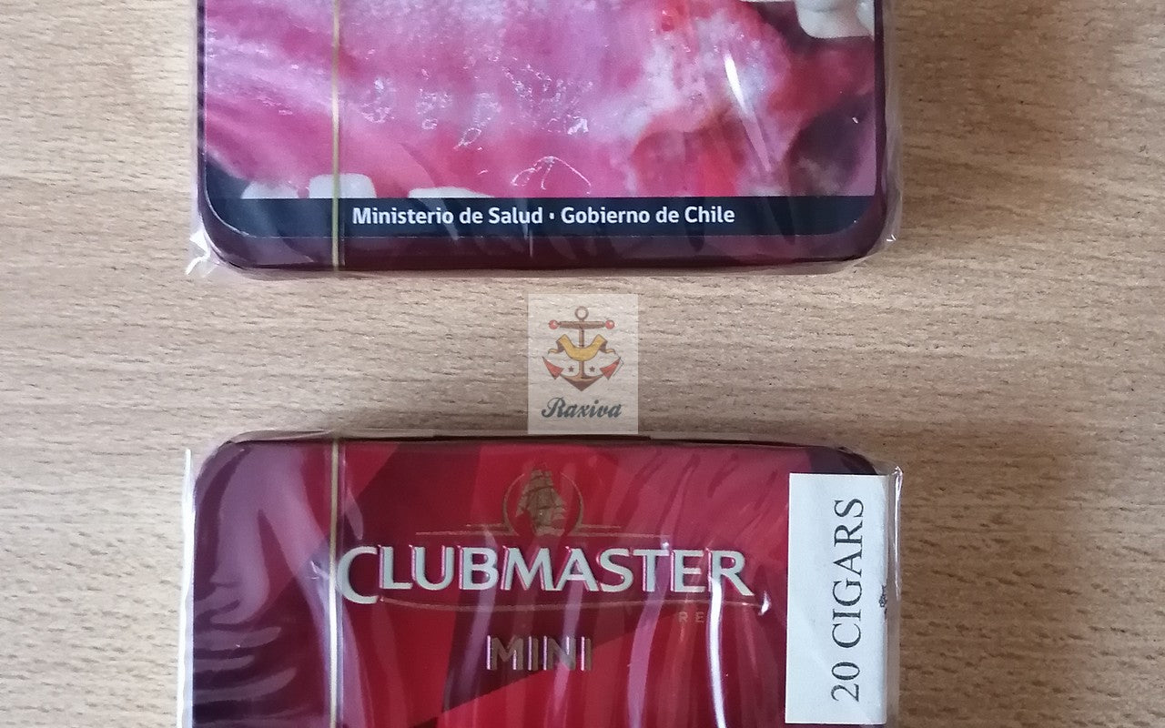CAJA 20 PURITOS CLUBMASTER MINI RED