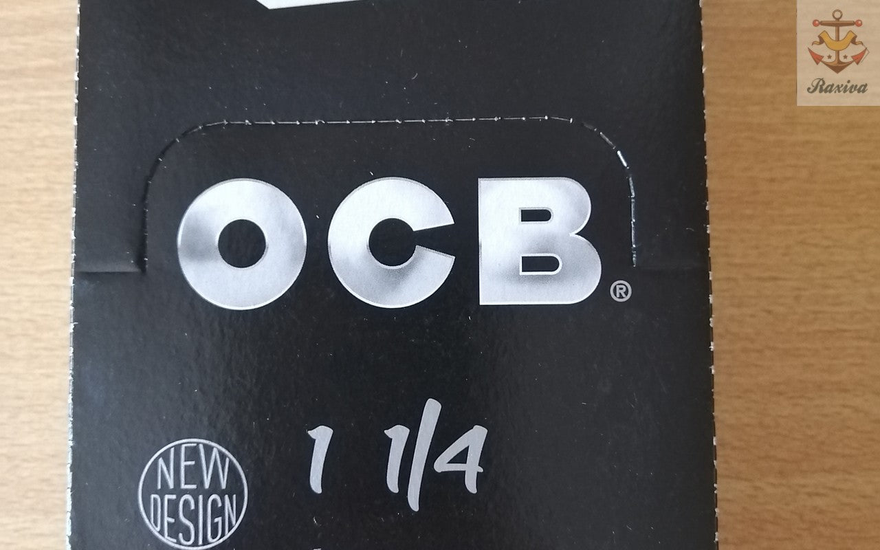 CAJA 25 PAPELILLOS OCB NEGRO PREMIUM 1 1/4.
