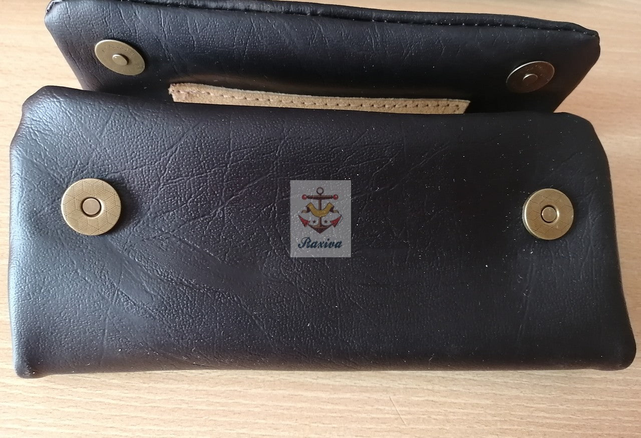 TABAQUERA ECOCUERO NEGRA